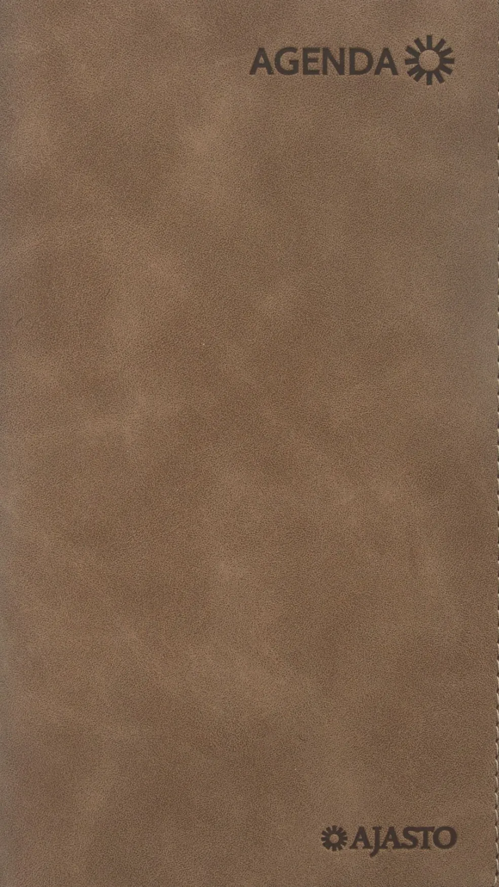 Agenda horizontal, ruskea 2026