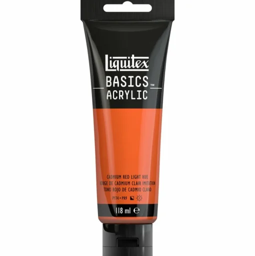 Akryyliväri 118ml 510 Cadmium Red Light Hue Liquitex Basics Acrylic