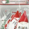 Askartelukuvio iso 25 kpl Joulutoivotukset ja hahmot