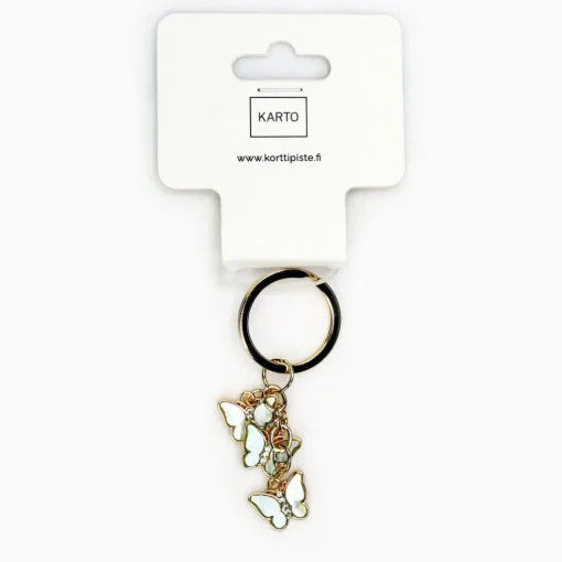 Avaimenperä Perhonen turkoosi