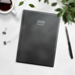 Business musta muovikansi parikierresidottu 2026