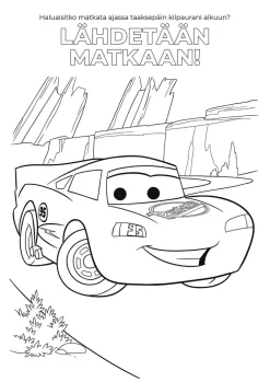Disney Autot Salaman värityskirja