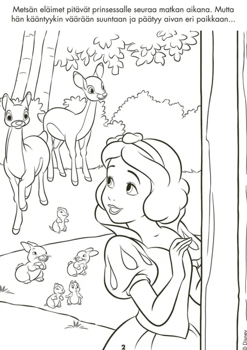 Disney Prinsessat Iso värityskirja