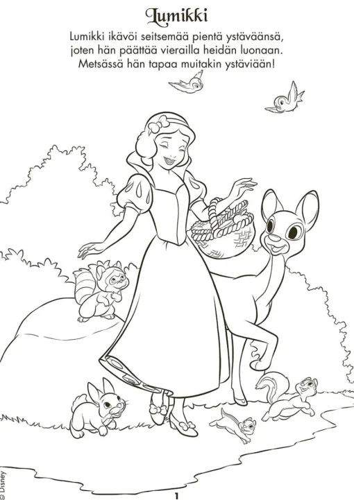 Disney Prinsessat Iso värityskirja