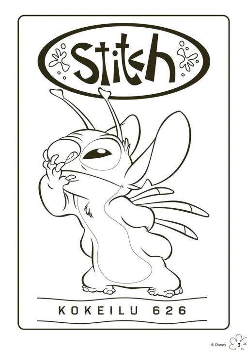 Disney Stitch värityskirja