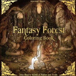 Fantasy forest coloring book : John Bauer's world of fairies and trolls