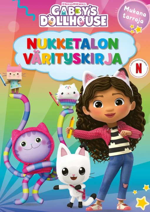 Gabby’s Dollhouse Nukketalon värityskirja