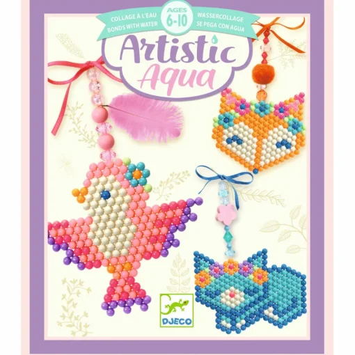 Helmiaskartelusetti söpöt eläimet Artistic Aqua Djeco