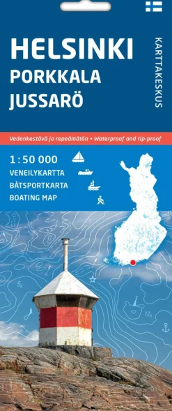 Helsinki Porkkala Jussarö, veneilykartta 1:50 000