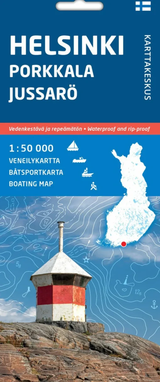 Helsinki Porkkala Jussarö, veneilykartta 1:50 000