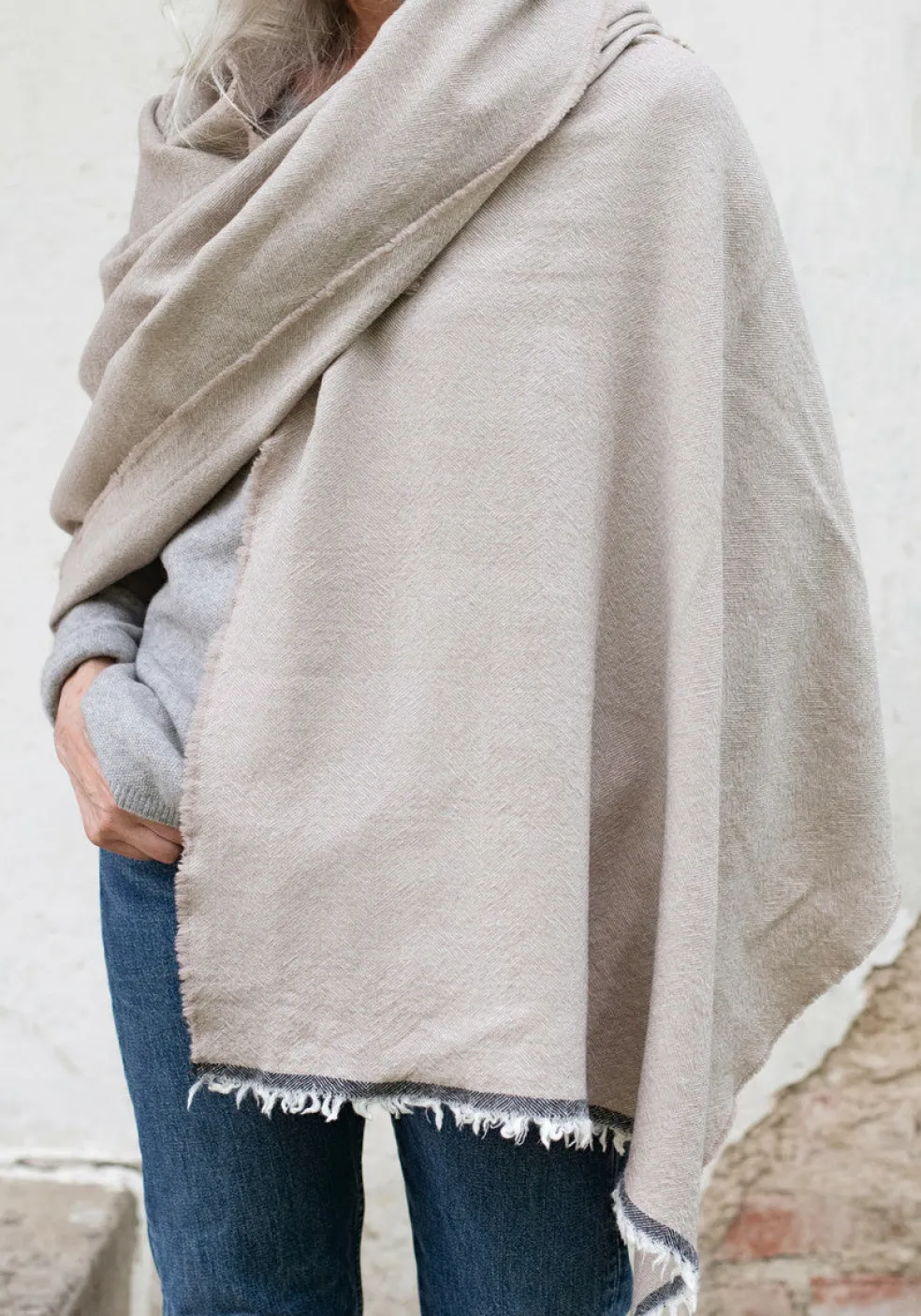 Huivi Lapuan Kankurit Viiru kaneli 100% merinovillaa