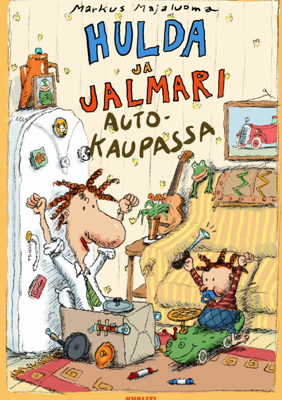 Hulda ja Jalmari autokaupassa