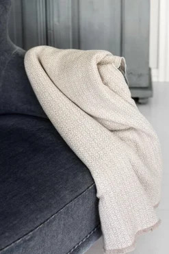 Huopa Lapuan Kankurit Koli 150x170cm, beige-valkoinen