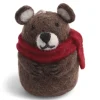 Huopakoriste Ruskea karhu huivilla Gry & Sif