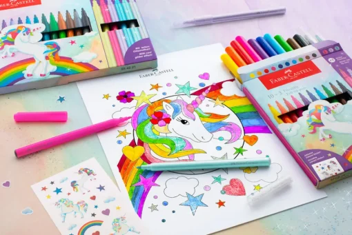 Huopakynä 10+3 kpl yksisarvinen Faber-Castell