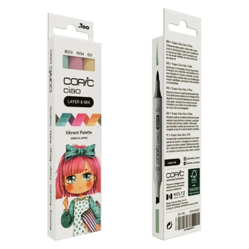Huopakynä Copic Ciao 3 kpl Vibrant