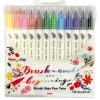 Huopakynä kaksipäinen 12 kpl Pentel BrushSignPen Twin