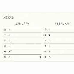 Kalenteri A5 Weekly Planner & notebook 2025 Leuchtturm1917 Black kovakantinen pistesivut