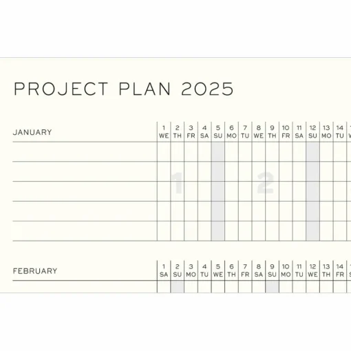 Kalenteri A5 Weekly Planner & notebook 2025 Leuchtturm1917 Black kovakantinen pistesivut