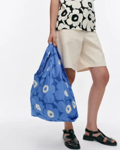 Kassi Marimekko Smartbag Unikko, sininen, tummansinen, luonnonvalkoinen