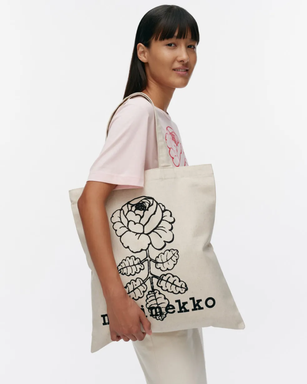 Kassi Marimekko Vankka, luonnonvalkoinen, musta