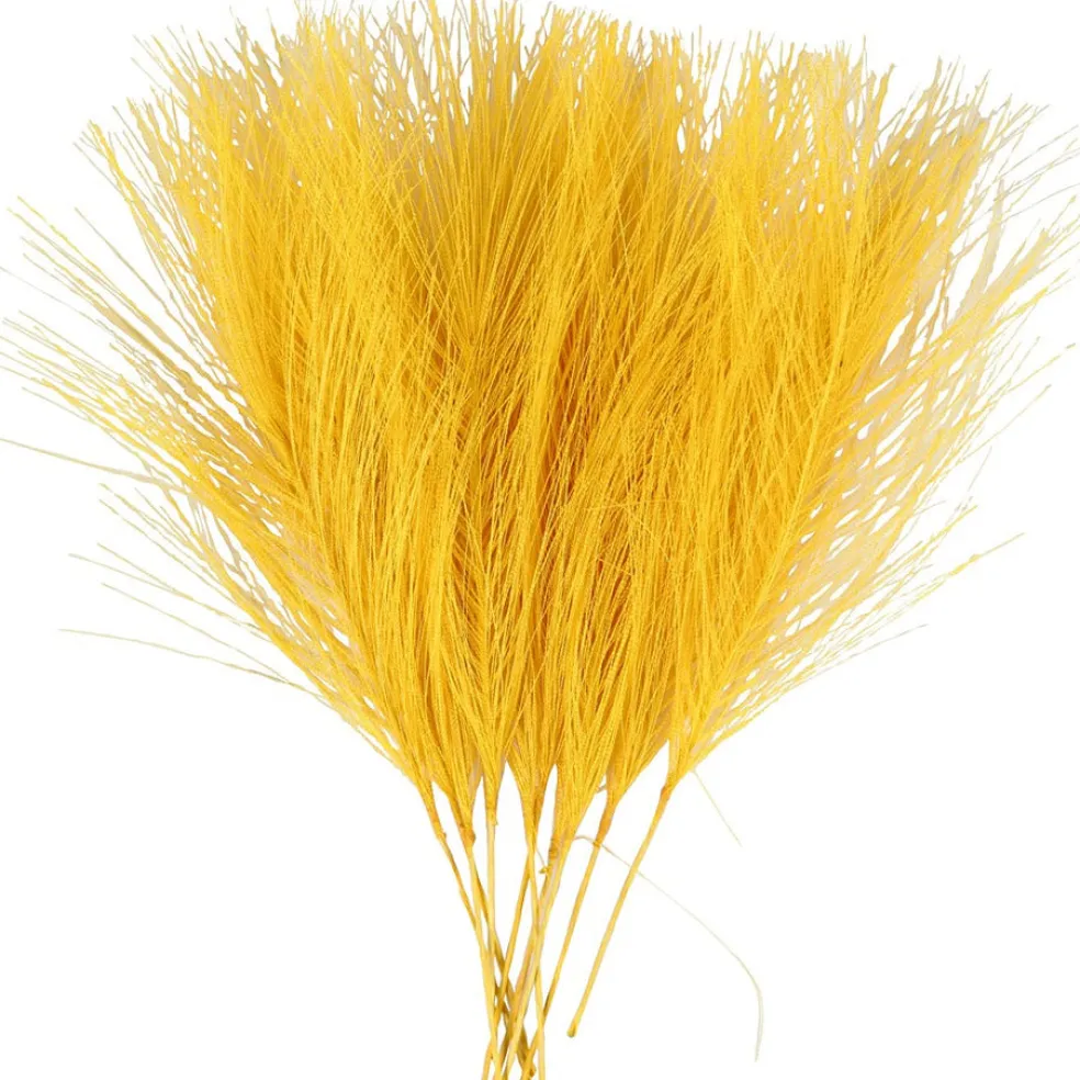 Keinotekoiset höyhenet 10kpl keltainen