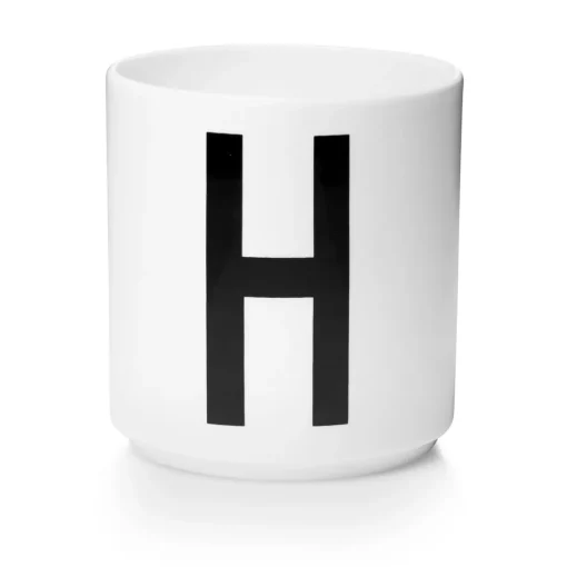 Kirjainmuki H, Design Letters valkoinen