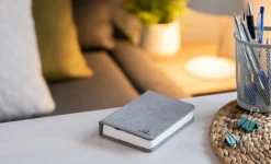 Kirjavalo Gingko Smart Book Light Mini, harmaa pellava