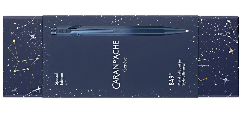 Kuulakärkikynä 849 Cosmic Blue Caran d'Ache
