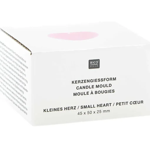 Kynttilämuotti pieni sydän silikoni Rico Design