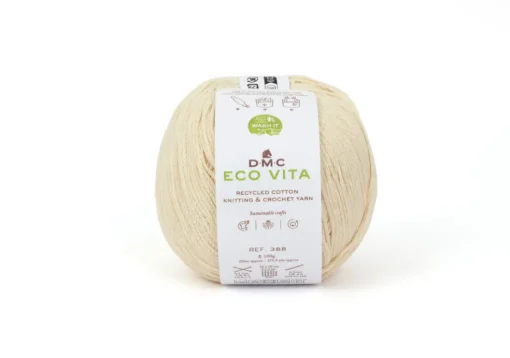 Lanka DMC Eco Vita luonnonvalkoinen 3mm 100g