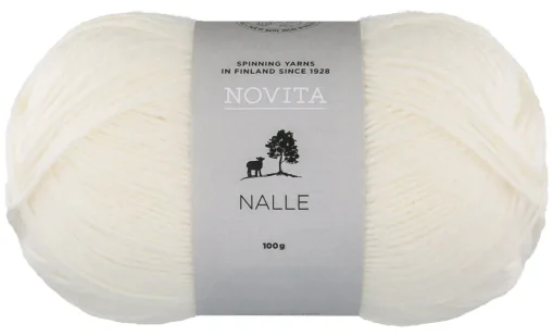 Lanka Novita Nalle 100g 011 valkoinen