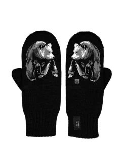 Lapaset MOIKO Lempeä Karhu musta XL, merinovillaa