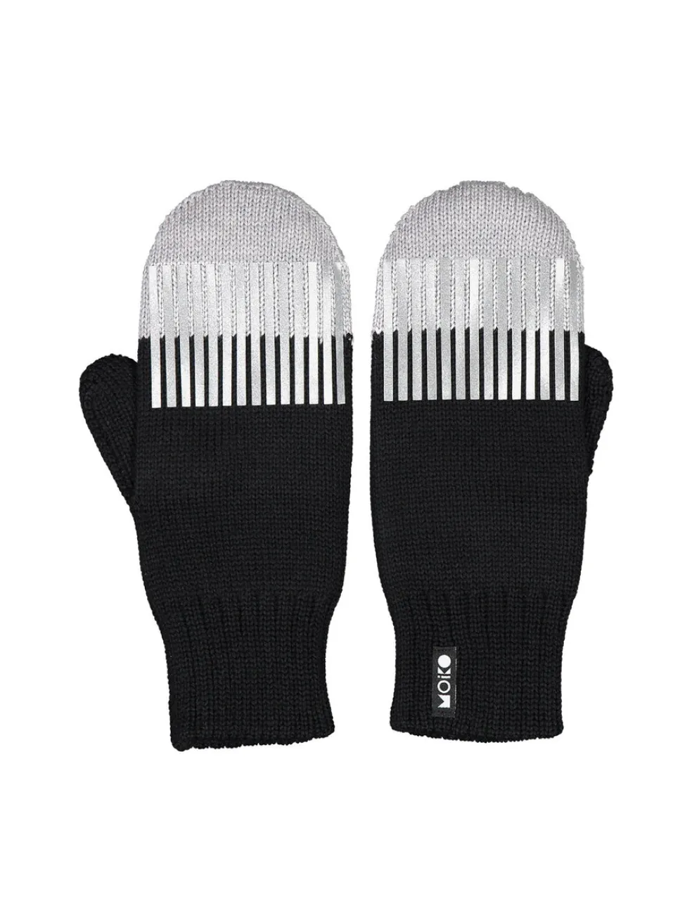 Lapaset MOIKO Polku musta-harmaa L, merinovillaa