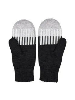 Lapaset MOIKO Polku musta-harmaa L, merinovillaa