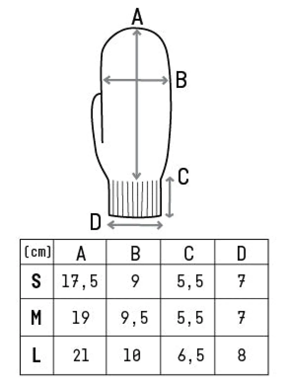 Lapaset MOIKO Polku musta-harmaa L, merinovillaa