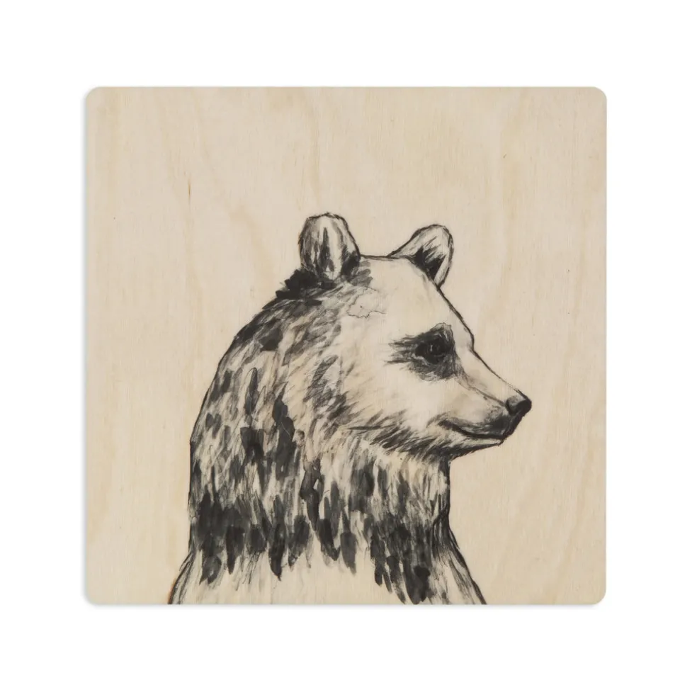 Lasinalunen Miiko Otso koivuvaneri, melamiinipinta 10x10 cm