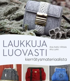 Laukkuja luovasti kierrätysmateriaalista