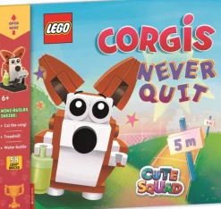 LEGO® Books: Cute Squad: Corgis Never Quit (with corgi mini-build and over 55 LEGO® elements)