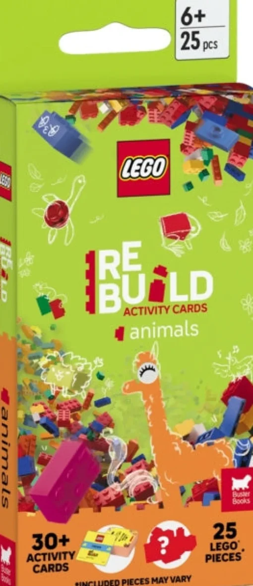 LEGO® Books: ReBuild Activity Cards: Animals (with over 30 activity cards and 25 LEGO elements)