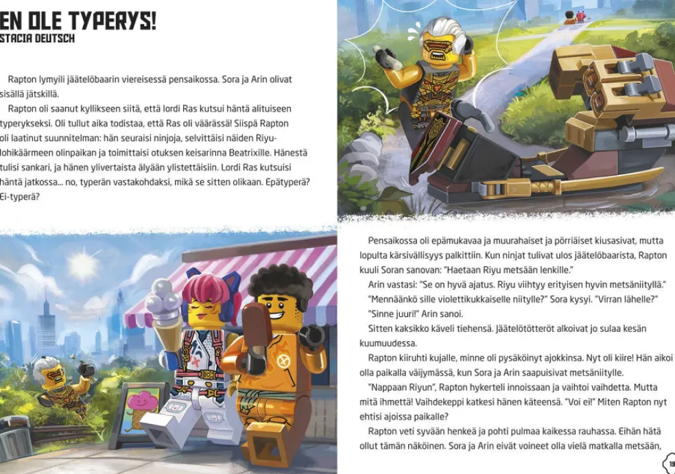 LEGO Ninjago Lohikäärmeet kiikkiin! puuhakirja lelulla