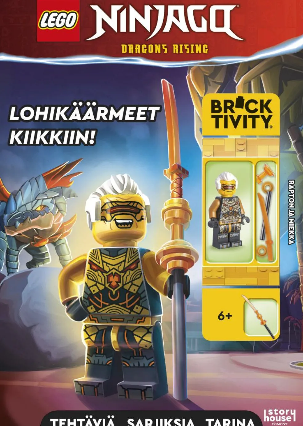 LEGO Ninjago Lohikäärmeet kiikkiin! puuhakirja lelulla