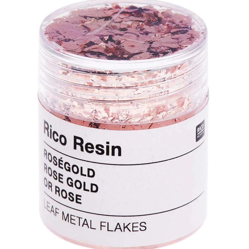 Lehtimetallilastu 3g ruusukulta Rico Design