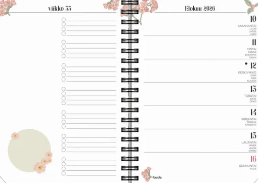Life Planner Floral 2026