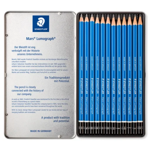 Lyijykynä 12 kpl Mars Lumograph Staedtler