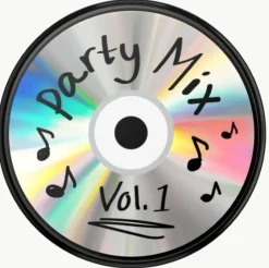 Älypuhelimen pidike Backspin Party Mix CD PopSocket