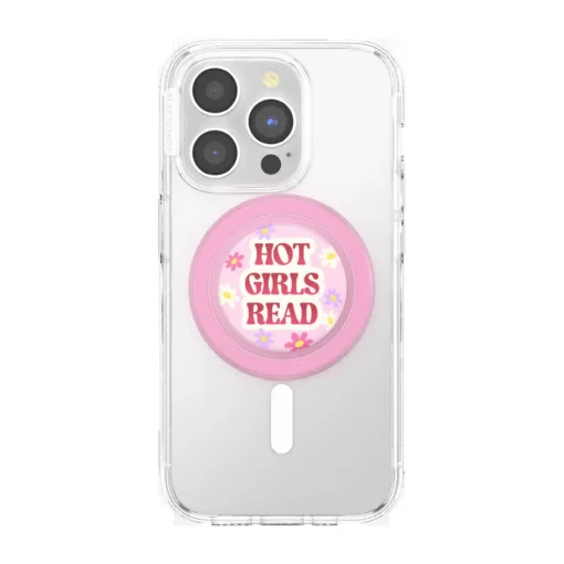 Älypuhelimen pidike magneettinen PopGrip MagSafe Hot Girls Read Pink