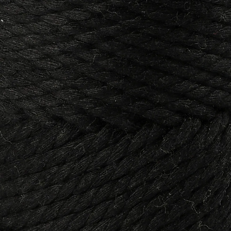 Makrameenyöri 4mm/55m musta 330g