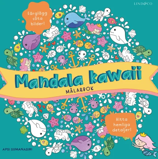 Mandala kawaii : målarbok