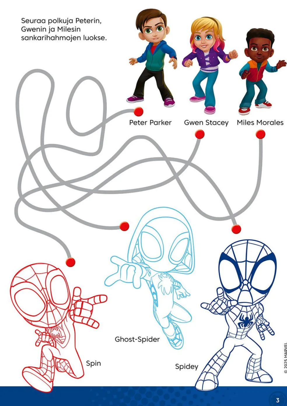 Marvel Spidey Sankaripuuhaa ja vauhtivärejä